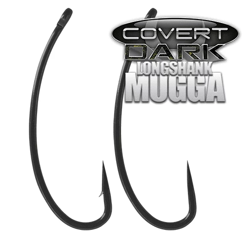 Carp Hooks Gardner Covert Dark Longshank Mugga Hooks Barbless 3 Carp Hooks Gardner Covert Dark Longshank Mugga Hooks Barbless