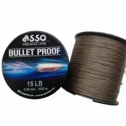 Asso Line Sea Line Asso Bullet Proof Line 4oz Spool Brown