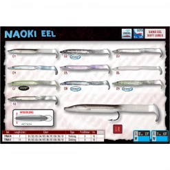 Fishus Naoki Eels 110mm/4.5in Wrecking & Bass Lures