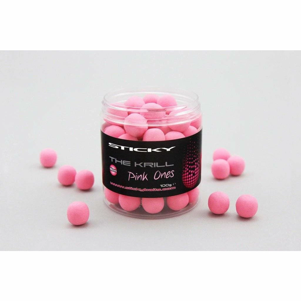Sticky Baits The Krill Pink Ones 12mm Pop-ups 3 Sticky Baits The Krill Pink Ones 12mm Pop-ups
