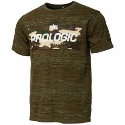 Prologic Bark Print T-Shirt - Burnt Olive/Green T-Shirts