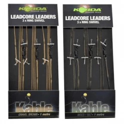 Korda Leadcore Leader Ring Swivel 1m Ready Carp Rigs