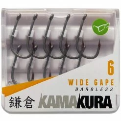 Carp Hooks Korda Kamakura Wide Gape Barbless
