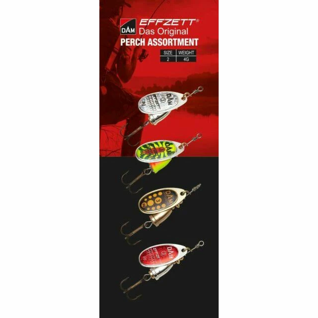 DAM Spinners & Spoons Effzett Spinner Assortment Perch 3 DAM Spinners & Spoons Effzett Spinner Assortment Perch