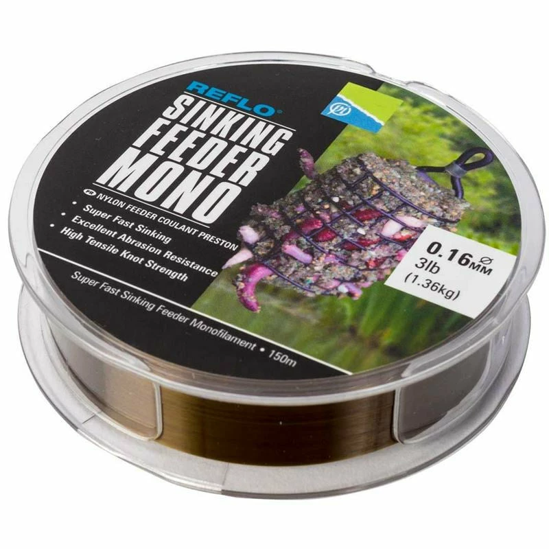 Preston Innovations Commercial Terminal Preston Reflo Sinking Feeder Mono 150m (3lb Breaking Strain) 3 Preston Innovations Commercial Terminal Preston Reflo Sinking Feeder Mono 150m (3lb Breaking Strain)