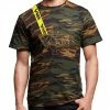 Vass Cotton Camo Tshirt With Yellow Printed Vass Brace T-Shirts