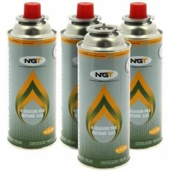 Camping & Cooking NGT 227g Butane Gas (4 Pack)
