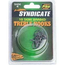 Dinsmores Semi Barbed Treble Hooks