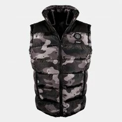 KUMU DECEPTION GILET GREYSCALE Jackets & Tops