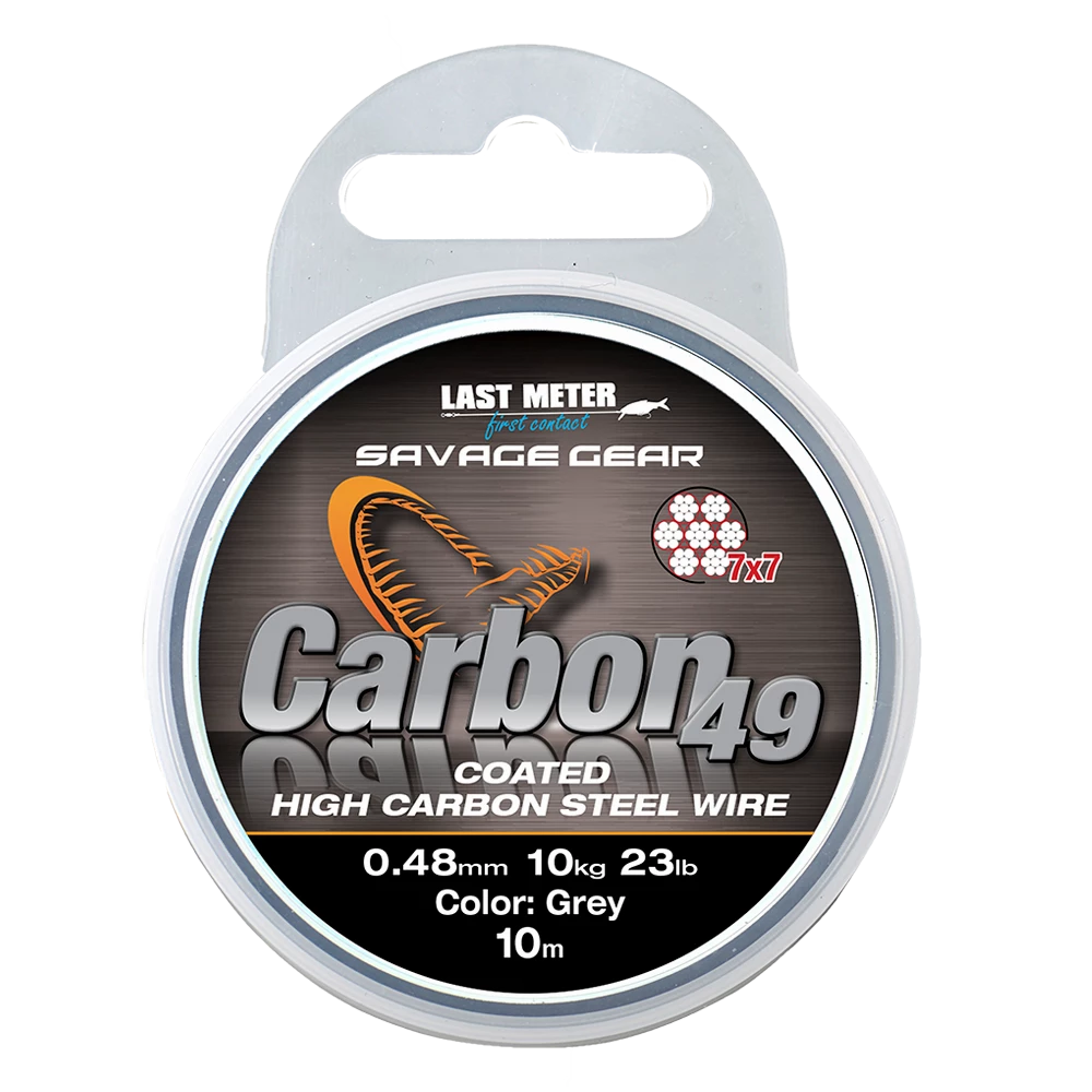 Pike Wire & Traces Savage Gear Carbon49 Coated Grey Wire 10m 3 Pike Wire & Traces Savage Gear Carbon49 Coated Grey Wire 10m