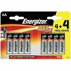 Energizer Max AA 4+4 Promo Pack Power & Lighting