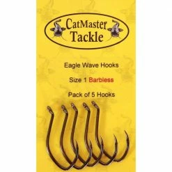 CatMaster Eagle Wave Hooks Barbless Catfish Terminal
