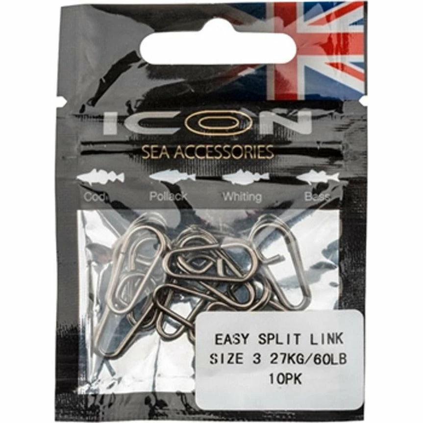 Sea Terminal Icon Easy Split Link 60lb 3 Sea Terminal Icon Easy Split Link 60lb