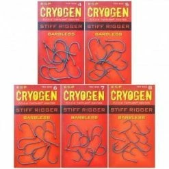 Carp Hooks ESP Cryogen Stiff Rigger Barbless