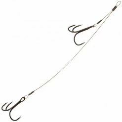 Pike Wire & Traces Fox Rage 49 Strand Double Stinger 18kg 18cm Size 1&2