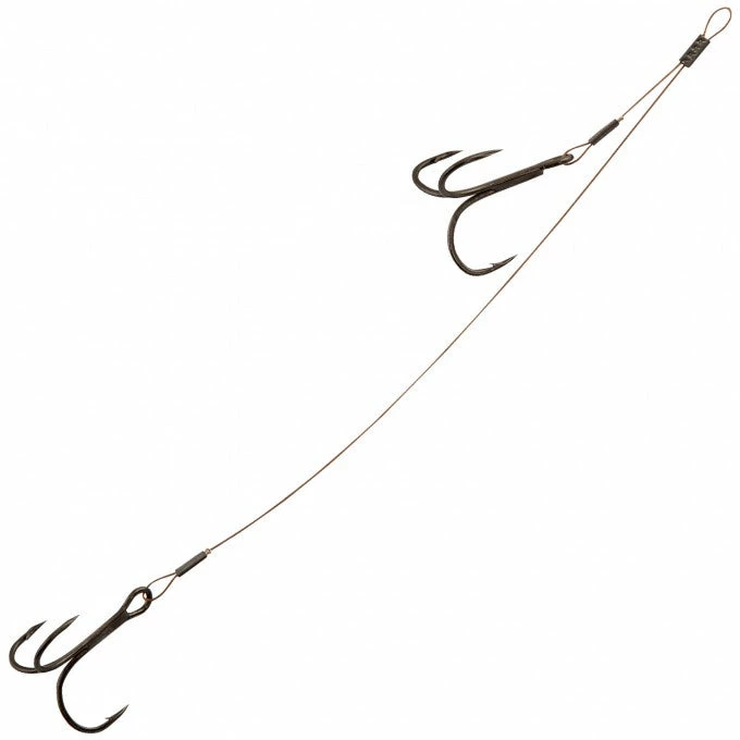 Pike Wire & Traces Fox Rage 49 Strand Double Stinger 18kg 18cm Size 1&2 3 Pike Wire & Traces Fox Rage 49 Strand Double Stinger 18kg 18cm Size 1&2