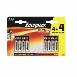 Power & Lighting Energizer Max AAA 4+4 Promo Pack