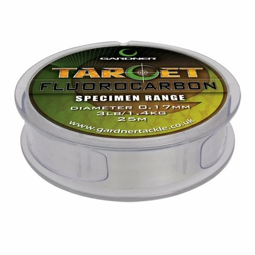 Gardner Target Fluorocarbon 25m Hook Links 3 Gardner Target Fluorocarbon 25m Hook Links