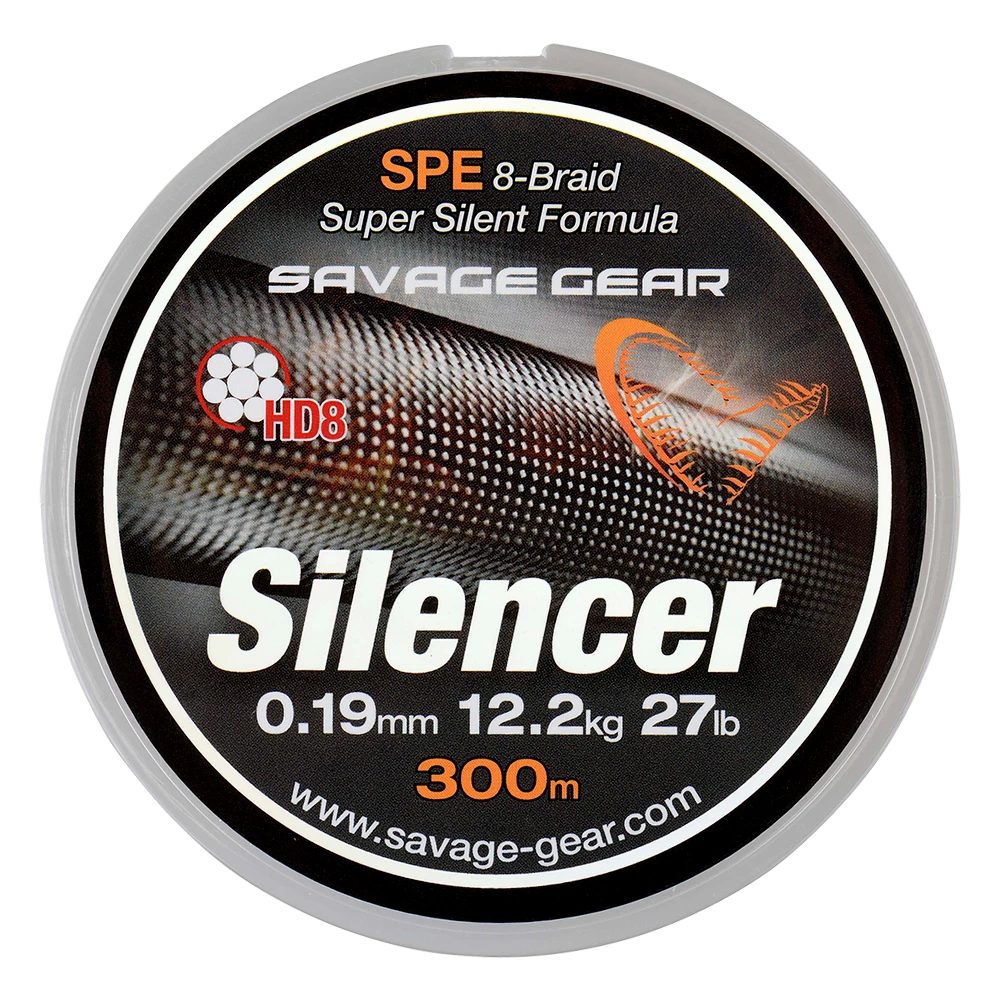 Savage Gear HD8 Silencer Braid 300m 0.19mm 27lbs Green 3 Savage Gear HD8 Silencer Braid 300m 0.19mm 27lbs Green