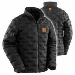 Vass Quilted Ultra Rib Coat Black