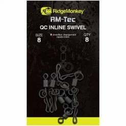 Carp Terminal RidgeMonkey RM-Tec Quick Change Inline Swivel Size 8