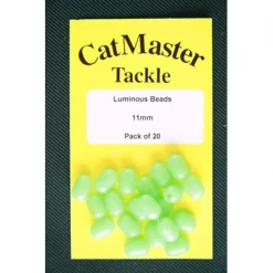 CatMaster Luminous Oval Beads Green 11mm X 15mm Catfish Terminal