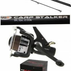 NGT Carp Stalker 8ft Black Combo Carp Combo