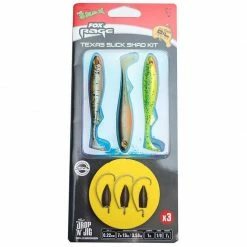 Fox Rage Texas Slick Shad Kit 1m Soft Plastic Baits