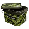 Zebco Camou Bucket With Lid Bait Buckets 2 Zebco Camou Bucket With Lid Bait Buckets