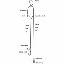 Cox & Rawle Heavy Duty Ray Rig 4/0