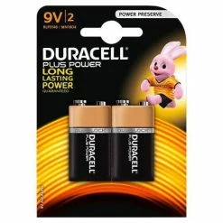 Alarms & Alarm Sets DURACELL 9V TWIN PACK