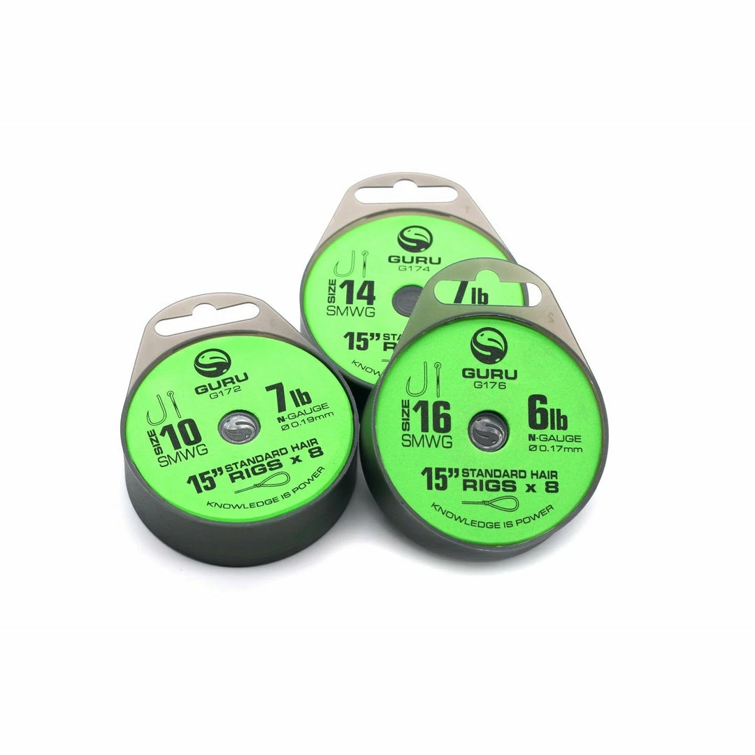 Guru SMWG Standard Hair Rig 15in. Ready Tied Pole / Commercial Rigs 3 Guru SMWG Standard Hair Rig 15in. Ready Tied Pole / Commercial Rigs