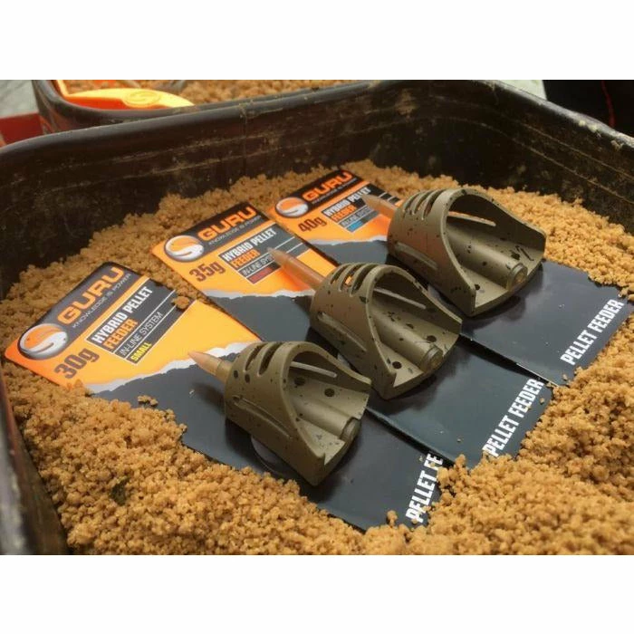 Commercial Feeders & Bombs Guru Hybrid Pellet Feeder Inline 3 Commercial Feeders & Bombs Guru Hybrid Pellet Feeder Inline