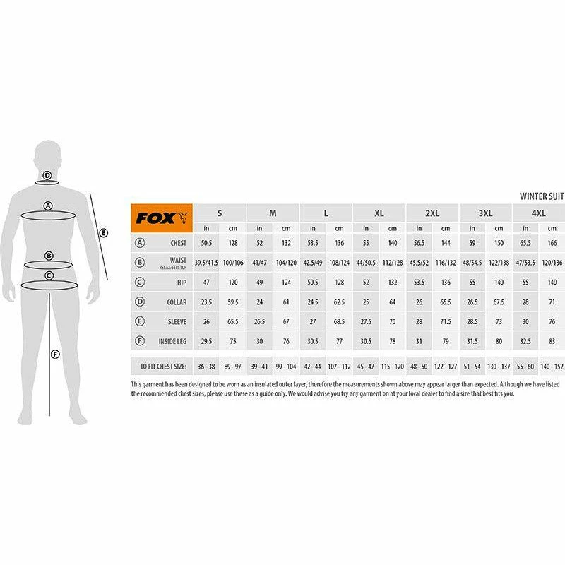 Fox Winter Suit Fishing Suits 8 Fox Winter Suit Fishing Suits